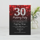 Invitation 30e anniversaire - Argent noir rouge (Debout devant)
