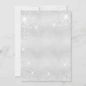 Invitation 30e anniversaire argent rose or parties scintillan (Dos)