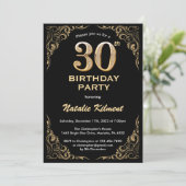 Invitation 30e anniversaire Black and Gold Parties scintillan (Debout devant)