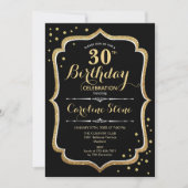 Invitation 30e anniversaire - Black Gold (Devant)
