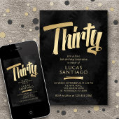 Invitation 30e anniversaire Black Gold