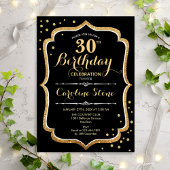Invitation 30e anniversaire - Black Gold