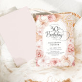 Invitation 30e anniversaire Blush Floral