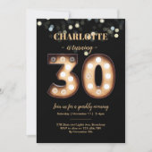 Invitation 30e anniversaire Bright Lights (Devant)
