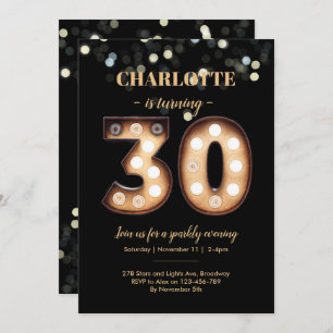 Invitation 30e anniversaire Bright Lights
