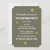 Invitation 30e Anniversaire Camo Un an Nom personnalisé A03 (Dos)