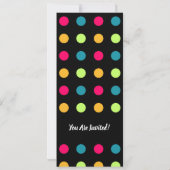 Invitation 30e anniversaire Candy Polka Dot (Dos)
