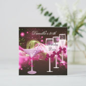 Invitation 30e anniversaire Champagne Pink Martini (Debout devant)
