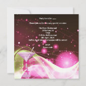 Invitation 30e anniversaire Champagne Pink Martini (Dos)