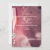 Invitation 30e Anniversaire Champagne rose 30 (Dos)