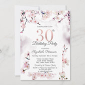 Invitation 30e anniversaire Cherry Blossom (Devant)