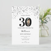 Invitation 30e anniversaire de fête Regardez qui est 30 photo (Debout devant)