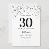 Invitation 30e anniversaire de la fête Regardez qui est 30 mo (Devant)