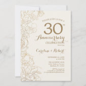 Invitation 30e anniversaire de la florale d'or d'ivoire (Devant)