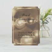Invitation 30e anniversaire de la Mariage de perles Invitatio (Debout devant)