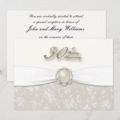 Invitation 30e anniversaire de mariage (Devant / Derrière)