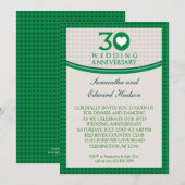 Invitation 30e anniversaire de mariage Heart (Devant / Derrière)