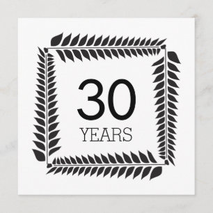 Invitation 30e anniversaire de Mariage ou d'affaires
