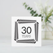 Invitation 30e anniversaire de mariage ou d'entreprise (Debout devant)