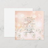Invitation 30e anniversaire de mariage perle (Devant / Derrière)