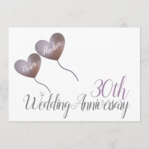30e anniversaire de mariage perle ballon en forme