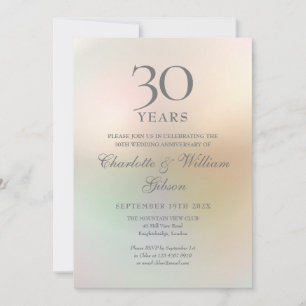 Invitation 30e Anniversaire de Mariage Perle Cœur Photo