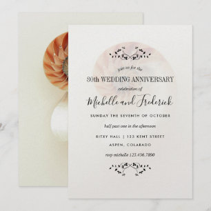 Invitation 30e Anniversaire de Mariage Perle Coquille de Naut