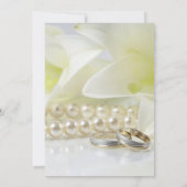 Invitation 30e Anniversaire de Mariage Perle Personnalisé (Dos)