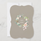 Invitation 30e Anniversaire de Mariage Roses de Perle Florale (Dos)