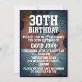 Invitation 30e anniversaire de Retro tendance (Devant)