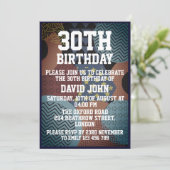 Invitation 30e anniversaire de Retro tendance (Debout devant)