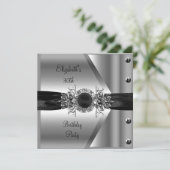 Invitation 30e anniversaire Diamond Jewel Black White Silver (Debout devant)