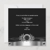 Invitation 30e anniversaire Diamond Jewel Black White Silver (Dos)