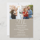 Invitation 30e anniversaire du Mariage hier et aujourd'hui 2  (Devant)