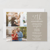 Invitation 30e anniversaire du Mariage hier et aujourd'hui 2  (Devant)