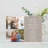 Invitation 30e anniversaire du Mariage hier et aujourd'hui 2  (Debout devant)