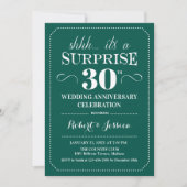 Invitation 30e anniversaire du Mariage surprise - Emerald Gre (Devant)