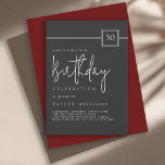 Invitation 30e anniversaire Elégant minimaliste noir plat<br><div class="desc">Fêtez un 30e anniversaire jalon dans le style avec cette élégante invitation de fête de 30e anniversaire noir plat et ivoire. La disposition minimaliste moderne associe un arrière - plan noir mat profond à une typographie ivoire-beige raffinée, avec un audacieux sans-serif pour les détails de l'événement et un script manuscrit...</div>