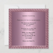 Invitation 30e anniversaire Elégant papillon floral rose (Dos)