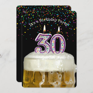 Invitation 30e anniversaire fête de la bière