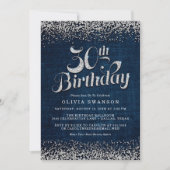 Invitation 30e anniversaire fête Denim & Diamonds (Devant)