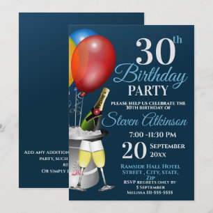Invitation 30e anniversaire Fête du vin mousseux
