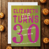 Invitation 30e anniversaire Fun