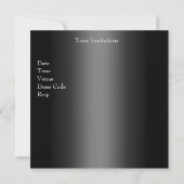 Invitation 30e anniversaire Fuschia White Black Diamond (Dos)