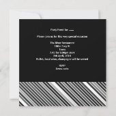 Invitation 30e anniversaire Hommes Boissons Black Silver Man (Dos)