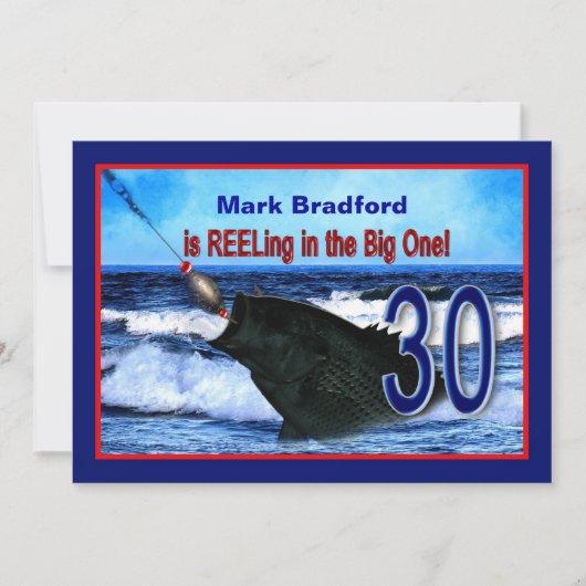 Invitation 30E Anniversaire - Invitation/ Pêche/Reeling In (Devant)