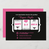 Invitation 30e Anniversaire Machine à sous (Devant / Derrière)