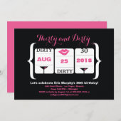 Invitation 30e Anniversaire Machine à sous (Devant / Derrière)