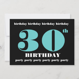 Invitation 30e anniversaire Modèle de réception