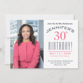 Invitation 30e anniversaire - Photo Party (Devant)